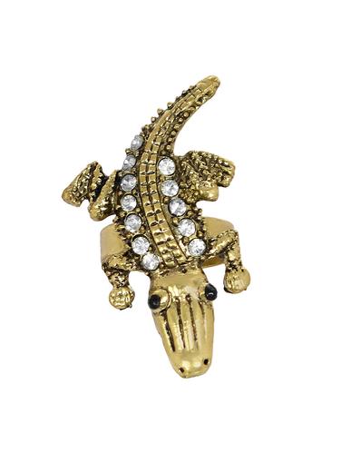 gold brass hand ring - 14438180 - Very Small Image - 1