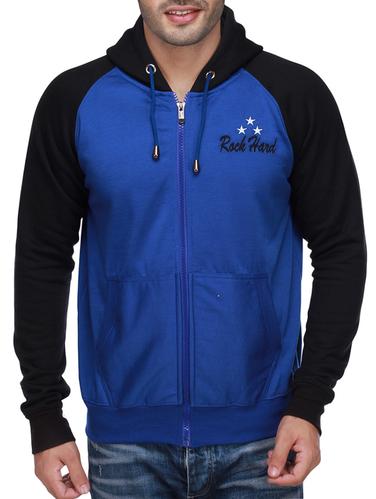 Royal blue cotton raglan sweatshirt - 14438343 - Very Small Image - 1