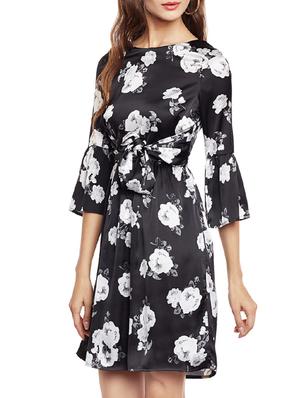 black a-line dress - 14438373 - Standard Image - 3