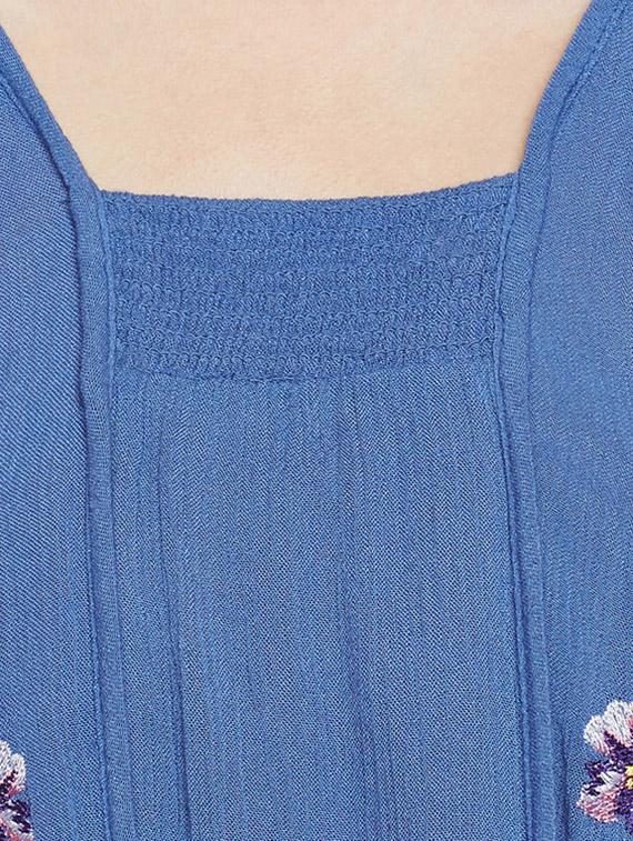 blue blouson dress - 14438380 - Zoom Image - 4