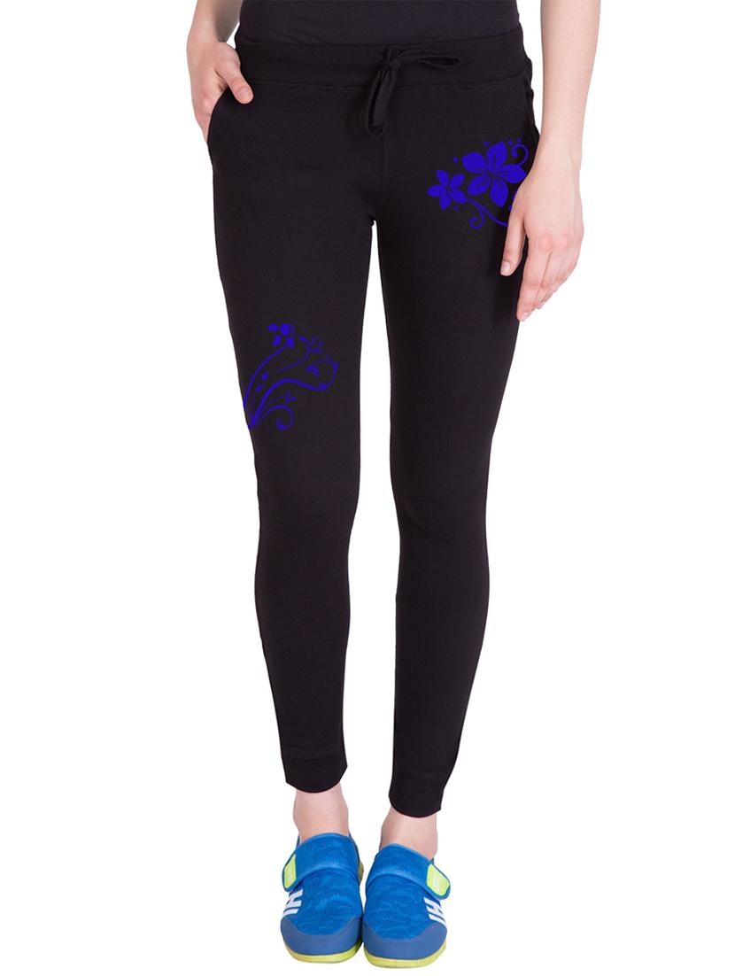 black cotton track pants - 14439043 - Zoom Image - 1