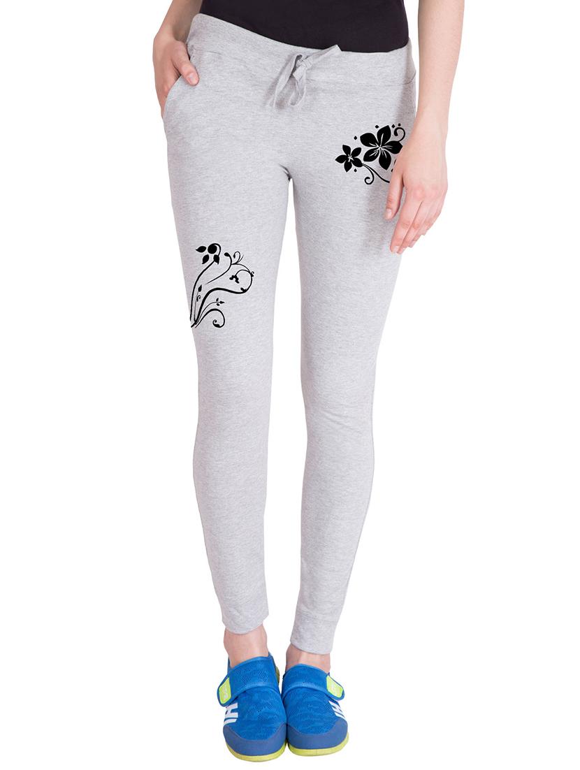 grey cotton track pants - 14439061 - Zoom Image - 1