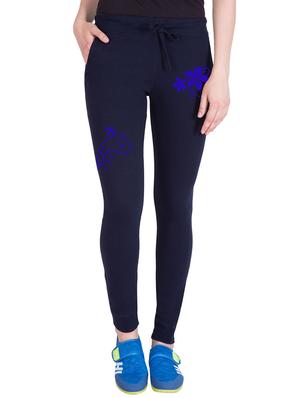 navy blue cotton track pants - 14439071 - Standard Image - 1