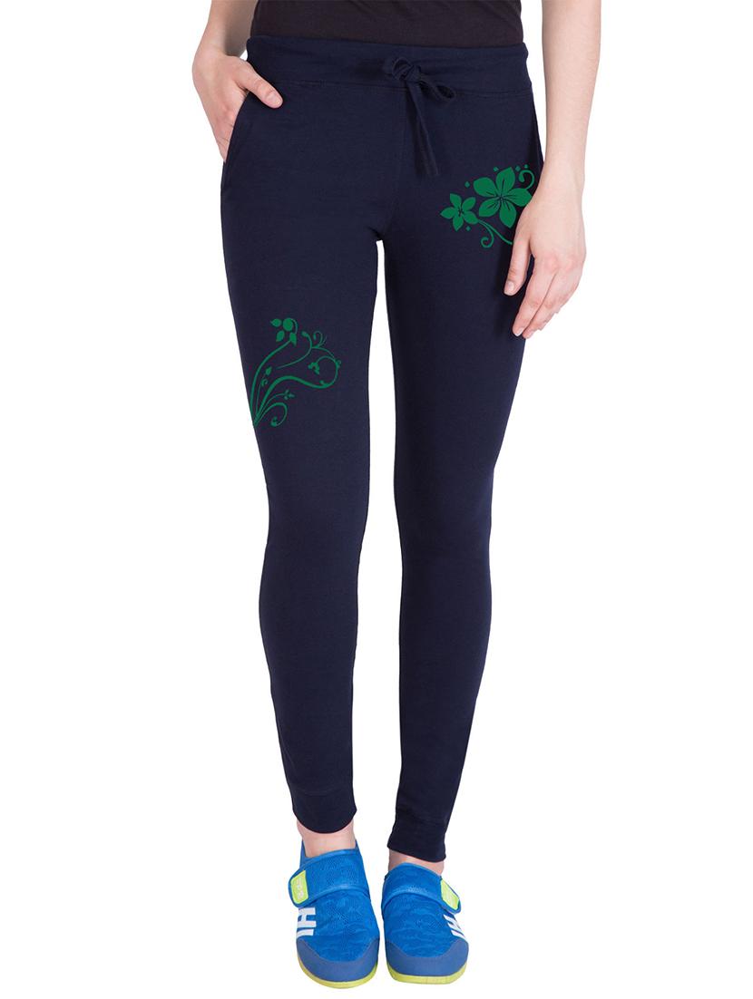 navy blue cotton track pants - 14439073 - Zoom Image - 1