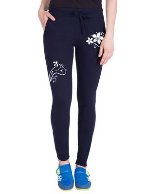 navy blue cotton track pants - 14439078 - Standard Image - 1