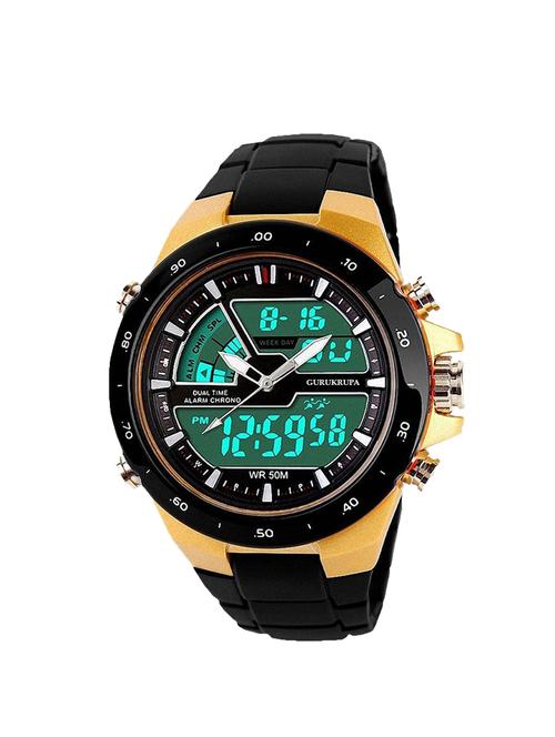 Gurukrupa Enterprise black silicon watch - 14439169 - Very Small Image - 1