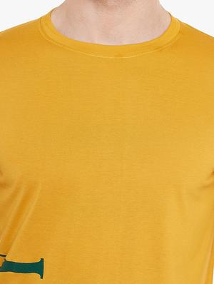 yellow cotton printed t-shirt - 14439317 - Standard Image - 4