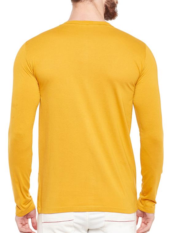 yellow cotton printed t-shirt - 14439317 - Zoom Image - 3