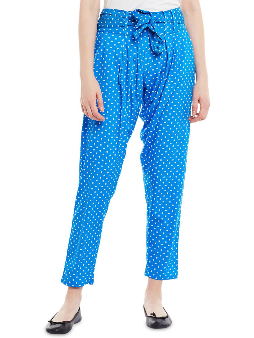 blue pleated trouser - 14439325 - Zoom Image - 1
