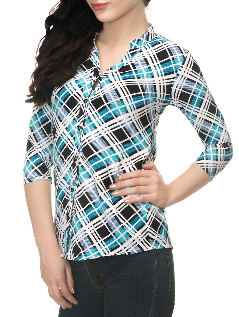 blue checkered shirt - 14439730 - Zoom Image - 2