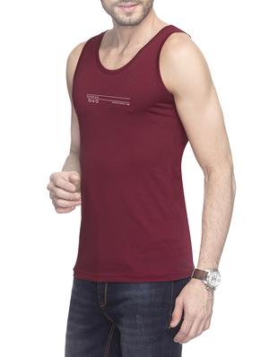 maroon solid vests - 14439951 - Standard Image - 2