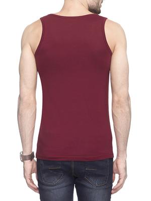 maroon solid vests - 14439951 - Standard Image - 3