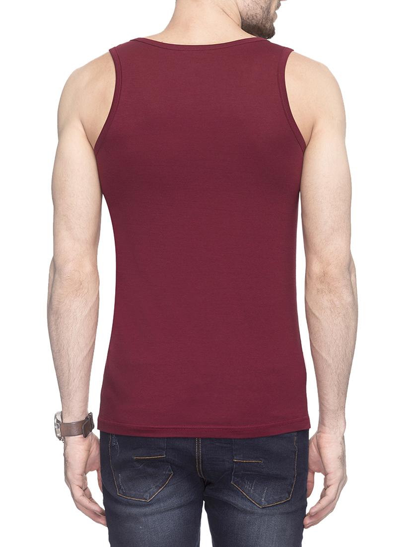 maroon solid vests - 14439951 - Zoom Image - 3