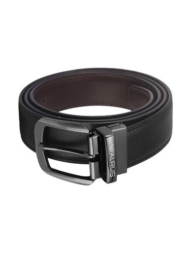 black & brown leather belt - 14440120 - Very Small Image - 1