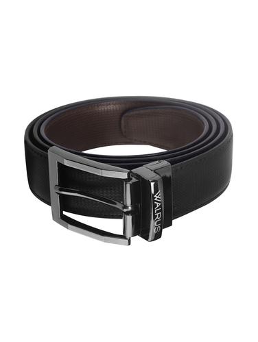 black & brown leather belt - 14440121 - Very Small Image - 1