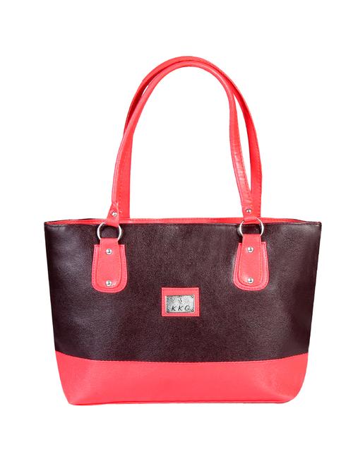 brown leather regular handbag - 14440191 - Very Small Image - 1
