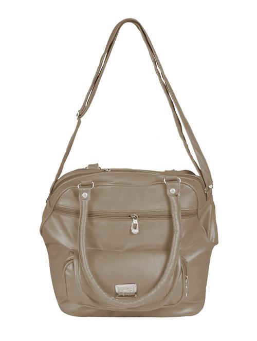 brown leather regular handbag - 14440194 - Very Small Image - 1
