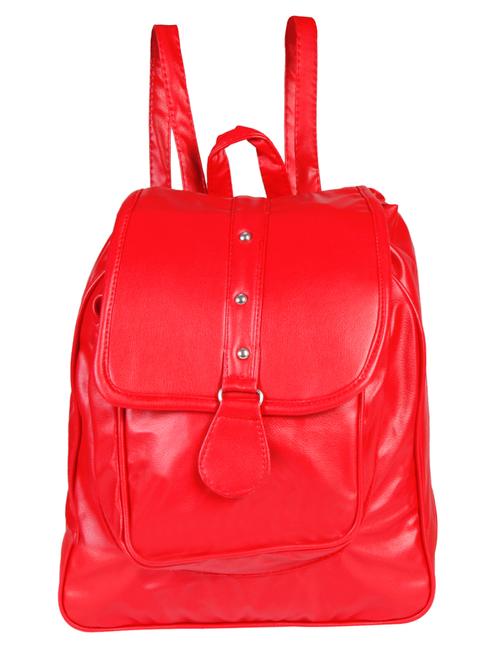 red leather fashion backpack - 14440203 - Very Small Image - 1