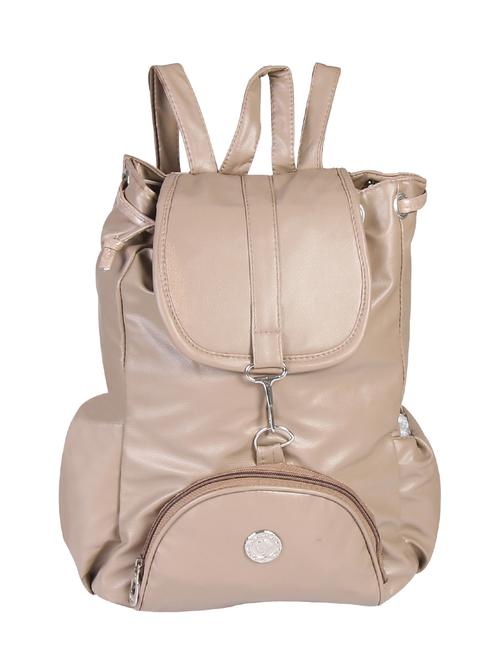 beige leather backpack - 14440205 - Very Small Image - 1