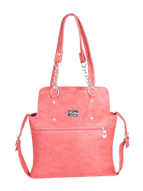 pink leather regular handbag - 14440885 - Very Small Image - 1