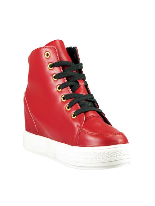 red plimsolls sneaker - 14441108 - Standard Image - 1