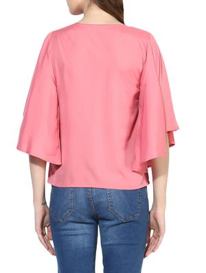 pink bell sleeved top - 14441220 - Standard Image - 3