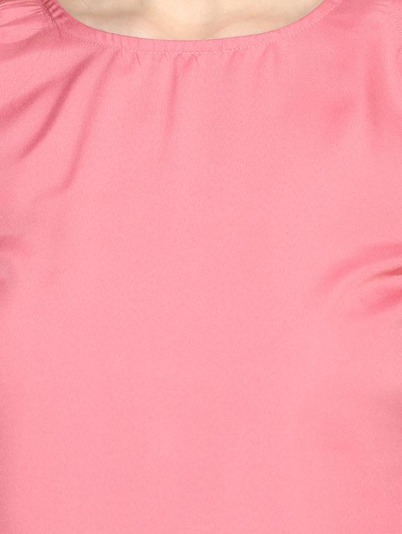 pink cold shoulder top - 14441227 - Zoom Image - 4