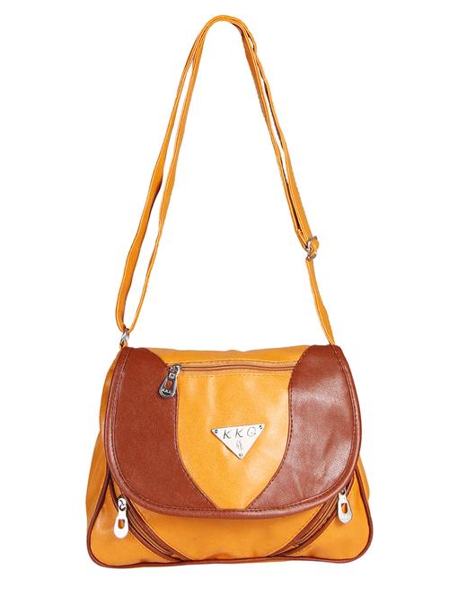 brown leather regular sling bag - 14441877 - Very Small Image - 1