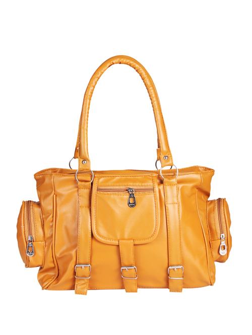 brown leather regular handbag - 14441888 - Very Small Image - 1