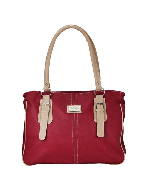 red leather regular handbag - 14442140 - Very Small Image - 1