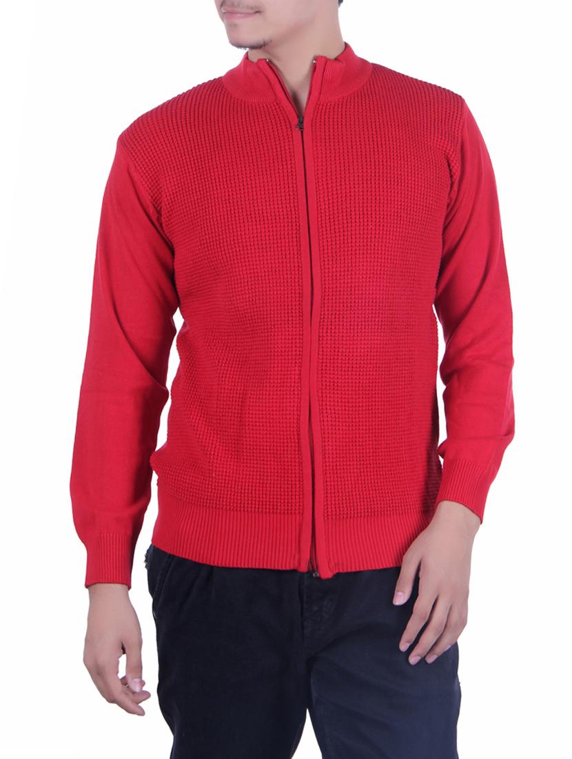 red cotton pullover - 14442204 - Zoom Image - 1