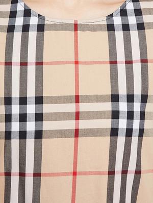 brown cotton checked top - 14442235 - Standard Image - 4