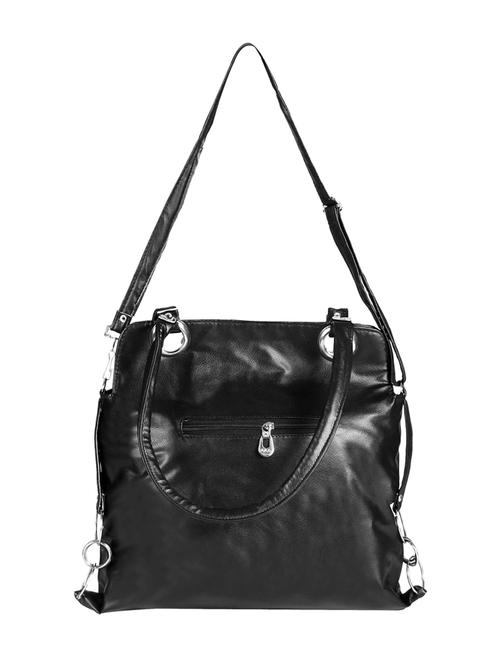 black leather regular handbag - 14442634 - Very Small Image - 1