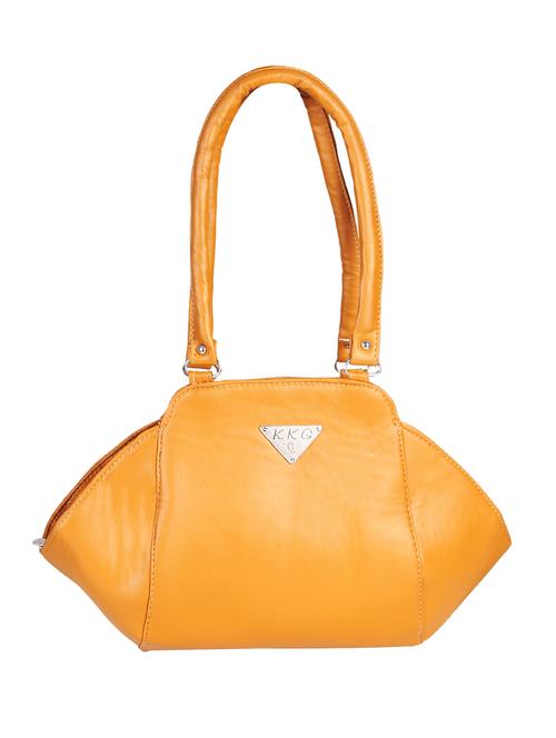brown leather regular handbag - 14442642 - Very Small Image - 1