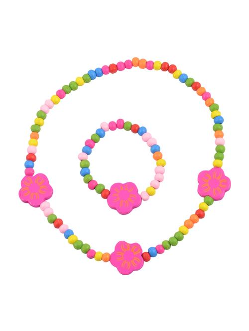 multi colored plastic necklace set - 14443131 - Very Small Image - 1