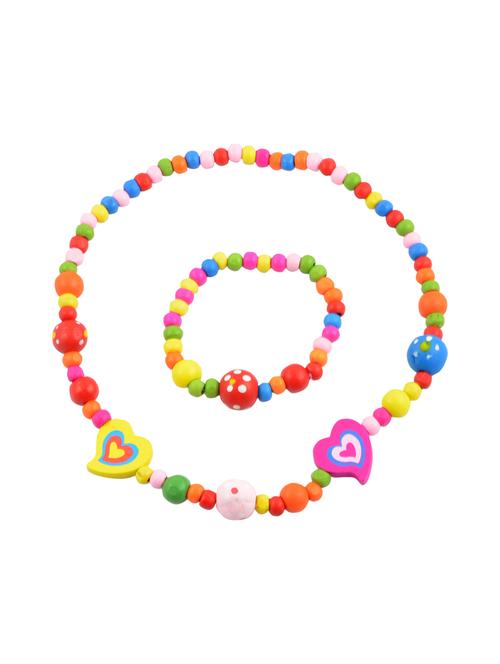 multi colored plastic necklace set - 14443140 - Standard Image - 1
