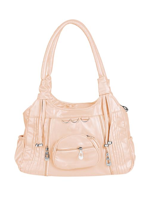 cream leather regular handbag - 14443784 - Very Small Image - 1