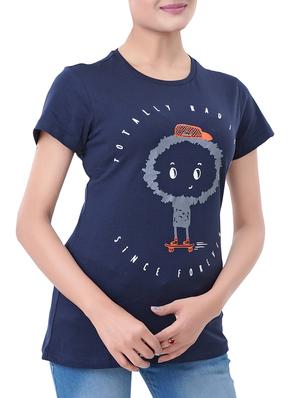 navy blue colored tee - 14444226 - Standard Image - 2