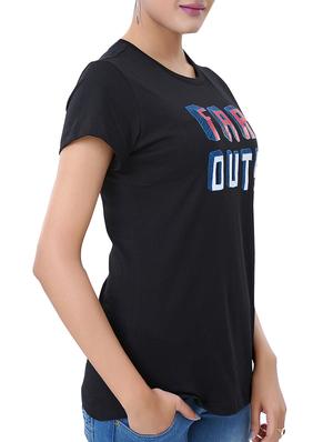 black colored tee - 14444227 - Standard Image - 2