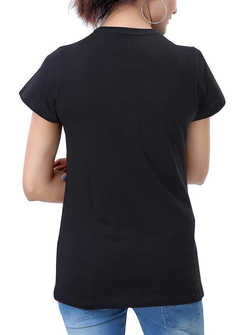 black colored tee - 14444227 - Zoom Image - 3