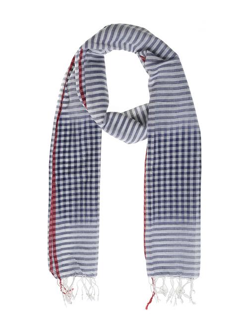 blue polyester scarf - 14444623 - Very Small Image - 1