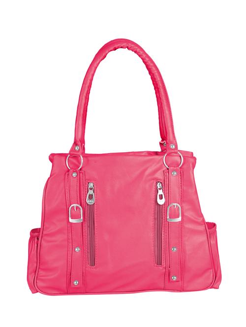pink leather regular handbag - 14444712 - Very Small Image - 1
