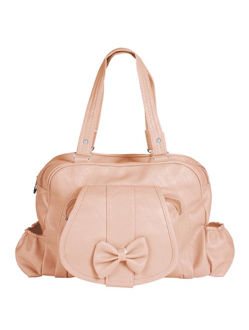 beige leather regular handbag - 14444716 - Very Small Image - 1