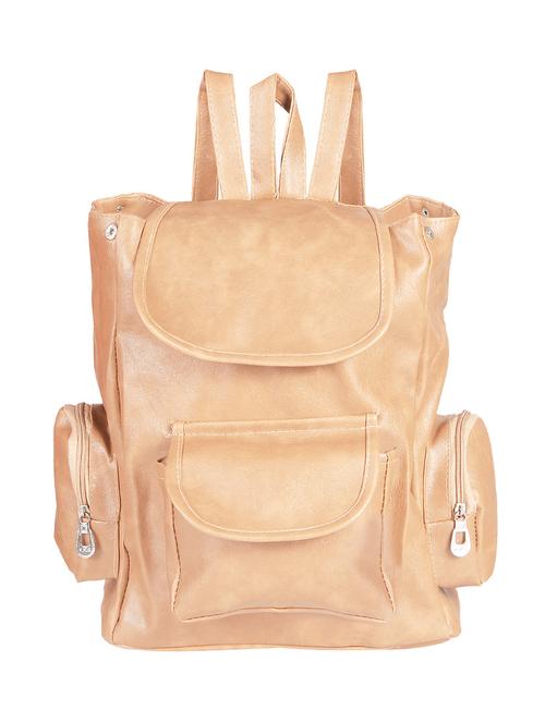 beige leather backpack - 14444720 - Very Small Image - 1