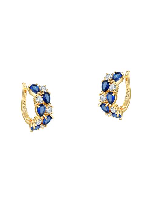 blue copper studs earring - 14445009 - Standard Image - 1