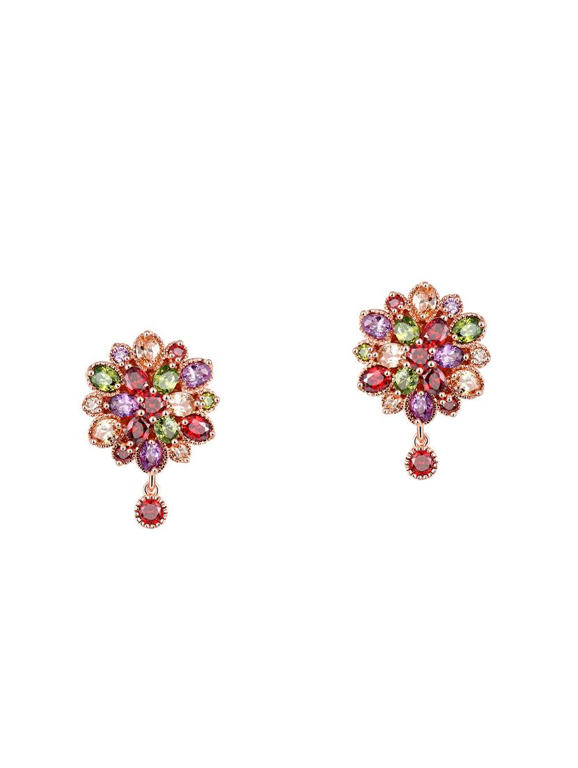 multi colored copper drop earrings - 14445020 - Zoom Image - 1