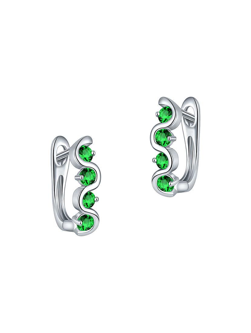 green copper hoop earrings - 14445066 - Zoom Image - 1