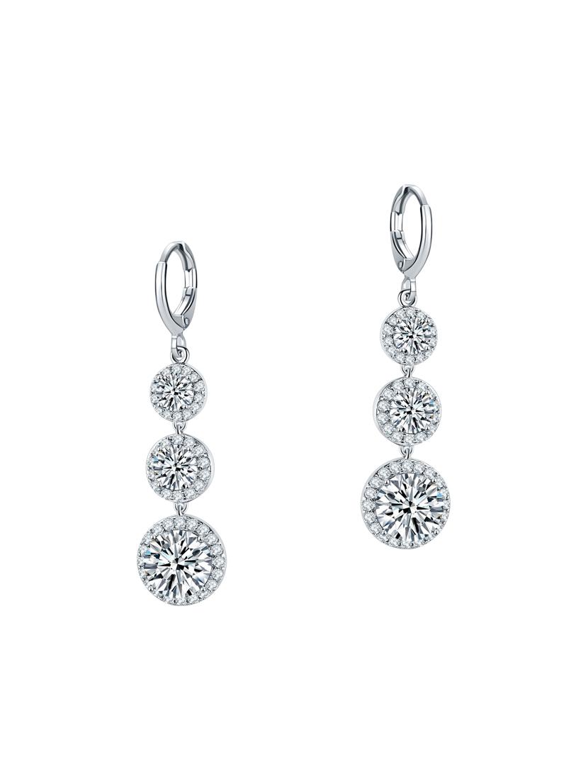white copper drop earrings - 14445146 - Zoom Image - 1