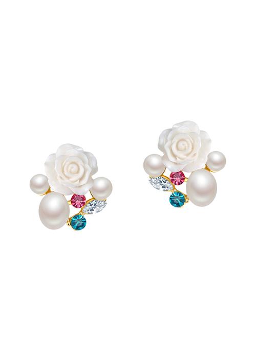 multi colored copper studs earrings - 14445151 - Standard Image - 1