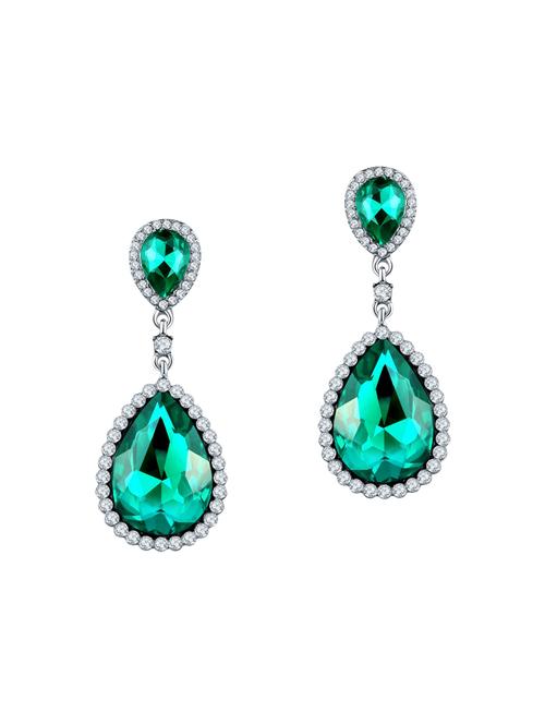 green copper drop earrings - 14445187 - Standard Image - 1